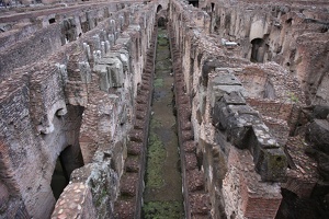 Underneath the Colosseum
